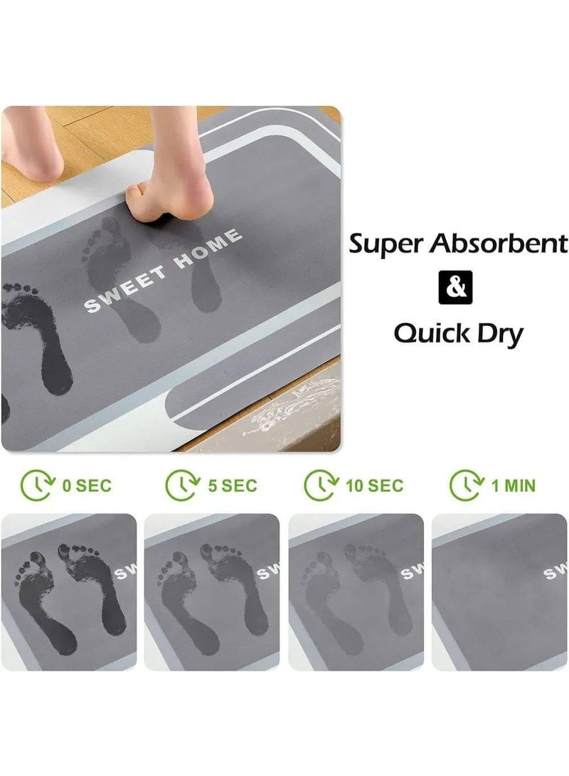 Two-piece mat set – High-quality material, practical and stylish, waterproof for safety and comfort in the bathroom and kitchen - Image 5